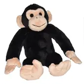 Wild republic Chimpansee aap - 20 cm - pluche knuffel - apen - Knuffeldier