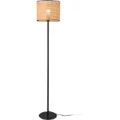 Lux.pro Staande lamp Helens vloerlamp 154x30 cm zwart en beige