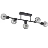 LINDBY Plafondlamp , Biscala, dimbare, Zwart, Woonkamer, Metaal, Vintage / Retro