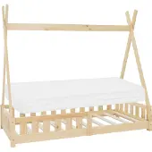 ML-Design Kinderbed Tipi | hout naturel 169x29x18 cm kinderbedden | NADUVI