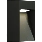 LUCANDE LED-wandlamp buiten Dijora, zwart, Aluminium, Modern, LED wandlamp buiten