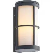 LUCANDE Wandlamp buiten Kelini, dimbaar, zwart, Aluminium, Modern, Wandlamp buiten