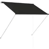 Syfax Luifel uittrekbaar 150x150 cm antraciet