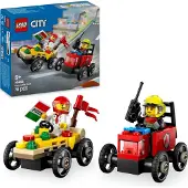 LEGO City Raceautopakket: pizzabestelwagen vs. brandweerauto - 60458