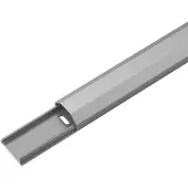 Goobay halfronde aluminium kabelgoot - 33mm, lengte 1,1m, grijs