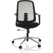 Hjh OFFICE Bureaustoel / Draaistoel SEDIOLO B Zitting Stof / Rug mesh zwart