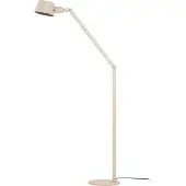 LUCANDE Vloerlamp Silka, crème / amber, Werkkamer / Kantoor, metaal, Modern, vloerlamp