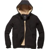 Vintage Industries Winterjas 'Datton' zwart / offwhite