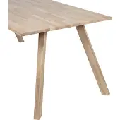 Woood Tablo Tafelblad Incl. 3-Standen Poot Vierkant - Eiken - 200x90cm