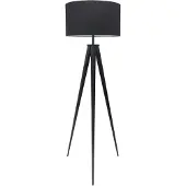 Invicta Vloerlamp TRIPOD 142cm zwart retro - 38683