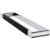 Nimco Nava - Handdoekhouder, lengte 35 cm, mat zwart/chroom NA 28035