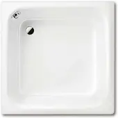 Kaldewei Advantage - Vierkante douchebak Sanidusch 495, 80x80x25 cm, wit - douchebak, Perl-Effect, zonder polystyreen steun 332000013001
