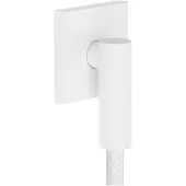 Hansgrohe FixFit Fine E - Wandaansluitbocht, mat wit 28883700