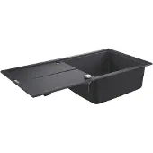 GROHE - Composiet spoelbak K400 met automatische waste, 100x50 cm, grafiet zwart 31641AP0