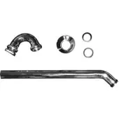 Duravit sifon voor bidet, 1 1/4 inch, met verlengd afvoerkanaal, chroom