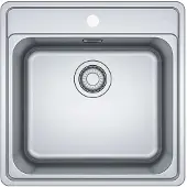 Franke Bell - Spoelbak BCX 610-51, 51x51 cm, rvs 101.0698.010