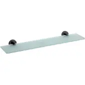 Sapho X-Round Black Glazen planchet 60cm, mat zwart