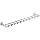 Sapho X-Steel dubbele handdoekhouder 600x125mm, RVS mat