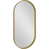 Sapho Avona Ovale spiegel met lijst 50x100cm, mat goud