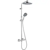 Kielle Oudee - Doucheset met thermostaatkraan, 26 cm, 3jet, chroom 20602010