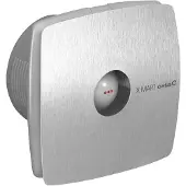 CATA X-Mart 10T axiale afzuigventilator met timer, 15W, kanaalaansluiting Ø100mm, geborsteld RVS
