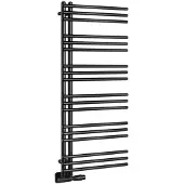 Aqualine Poseidon Badkamerradiator 45x114cm, mat zwart
