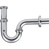 Aqualine Wastafelafvoer 5/4" Ø32mm, chroom