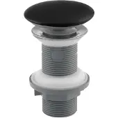 Isvea Wastafelafvoer 5/4", klik-klak, keramische stop, 20-70mm, zwart mat