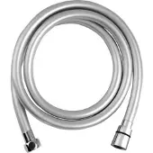 Sapho Softflex Kunststof doucheslang, 150cm, metallic zilver/chroom