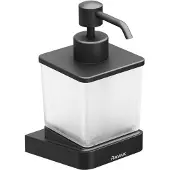 Ravak 10° - Vloeibare zeepdispenser met houder, zwart/glas X07P559