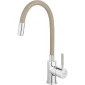 Novaservis Ferro - Keukenkraan met flexibele arm, beige/chroom 70710,0BE