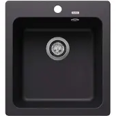 BLANCO Naya 45 - Silgranit spoelbak, 51x47 cm, zwart 526572