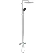 GROHE Vitalio Comfort - Doucheset met badthermostaat, 25x25 cm, 2 jets, chroom 26984001