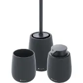 Nimco Tabo - Set accessoires voor de badkamer, zwart TA SET-90