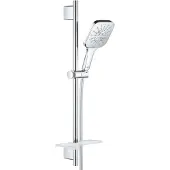 GROHE Rainshower SmartActive Cube - Doucheset - handdouche130, 3-jets, douchestang 60 cm en doucheslang, chroom 26583000