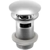Sapho Minimal Click-Clack Wastafelafvoer 5/4“, grote plug, RVS mat