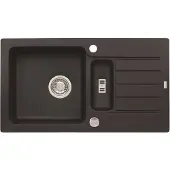 Alveus Niagara - Granieten spoelbak 78x44 cm, met draaiknopbediening, carbon 1089487