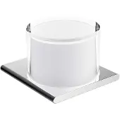Keuco Edition 400 - Zeepdispenser met houder, 150 ml, mat glas/chroom 11552019000