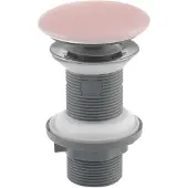 Isvea Wastafelafvoer 5/4", klik-klak, keramische stop, 20-70mm, roze mat Zalm