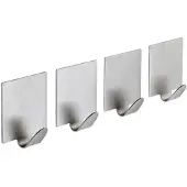 Sapho Plakhaak, 4 stuks, RVS mat