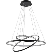 LUCANDE Hanglamp Ezana, dimbaar, zwart, Woon-/ Eetkamer, metaal, Modern