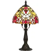 Rabalux 8089 Tafel lamp Mirella, E14, brons-zilver-meerkleurig, rond, klassiek, ø200mm