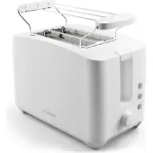 Bomann TA 6065 CB Broodrooster wit, Broodrooster, Wit