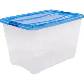 Iris Topbox Opbergbox 60L 57.5X39X36.5 Cm Blauw/Transparant