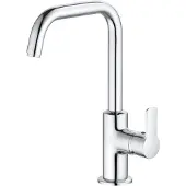 Kludi Pure&Easy - Wastafelkraan met draaibare uitloop, chroom 370240565