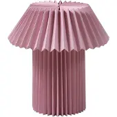 LINDBY Tafellampe , Magali, Roze / Rosé, Woonkamer, Papier / Karton
