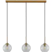 LINDBY Hanglamp Grady, dimbaar, messing / goud, Woon-/ Eetkamer, metaal, Modern, hanglamp