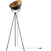 LINDBY Vloerlampe , Meline, Zwart, Woonkamer, Metaal, Modern