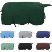vidaXL Paardendeken Donkergroen 135 cm Polyester Fleece