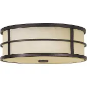 Elstead Lighting Plafondlamp Fusion, dimbaar, brons / oud-messing, Woon-/ Eetkamer, metaal, plafondlamp